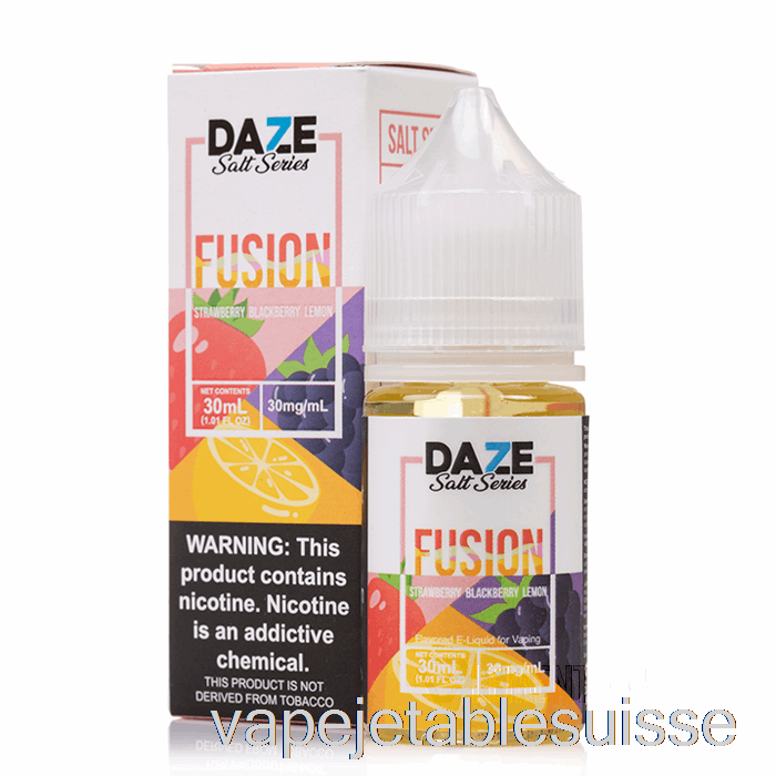Vape Suisse Fraise Mûre Citron - 7 Daze Fusion Salt - 30ml 30mg